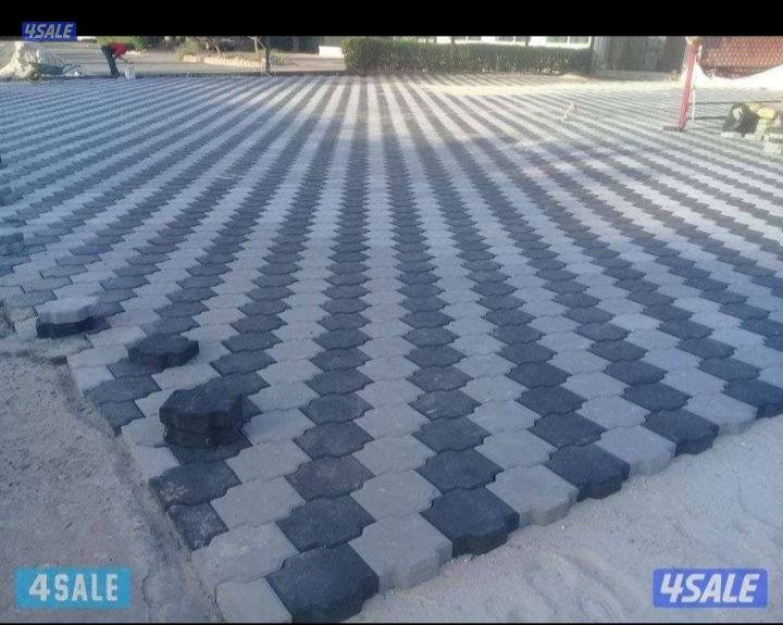 معلم بلاط متداخل وكربستون وكاشي ومصفت سيارات وتنسيق حدائق4
