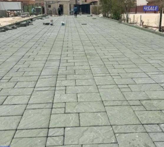 معلم بلاط متداخل وكربستون وكاشي ومصفت سيارات وتنسيق حدائق1