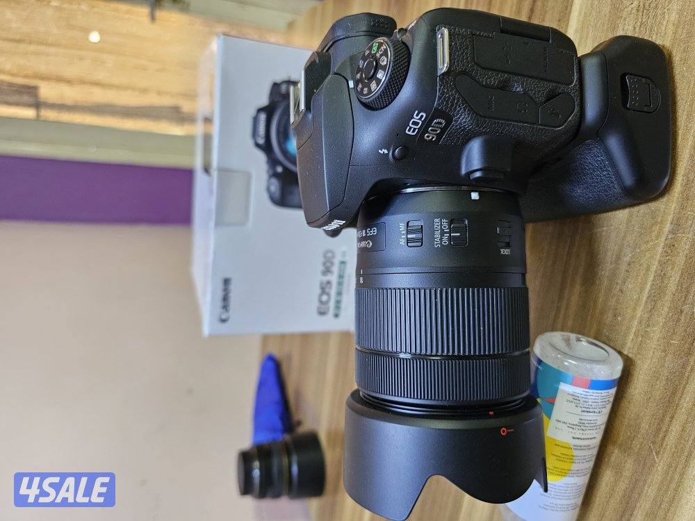 CANON 90D WITH 18-135 USM LENS & CANON BATTERY GRIP1