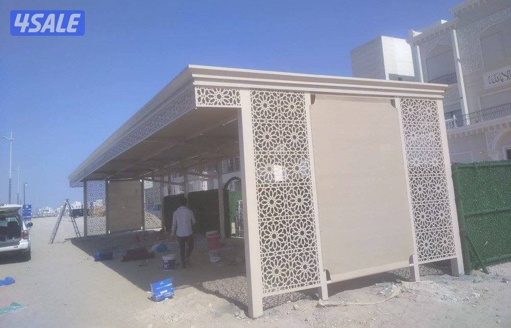 حداد مظلات اصيف خشبي كيرلي مظلات غرف ديوانية خام مظلات5