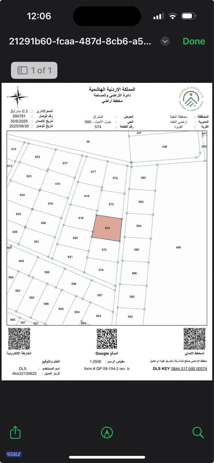 ارض للبيع في المملكة الأردنية قرب مزرعة الشيخ زايد1
