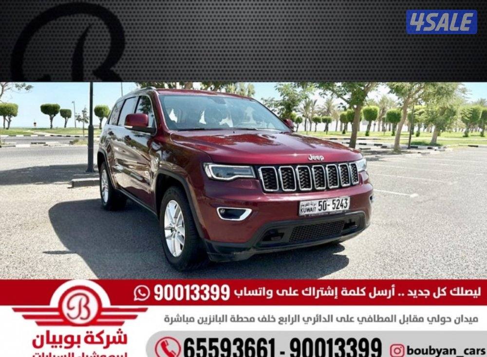 جيب جراند شيروكي لاريدو V6 - موديل 2018 العداد: 72 ألف0