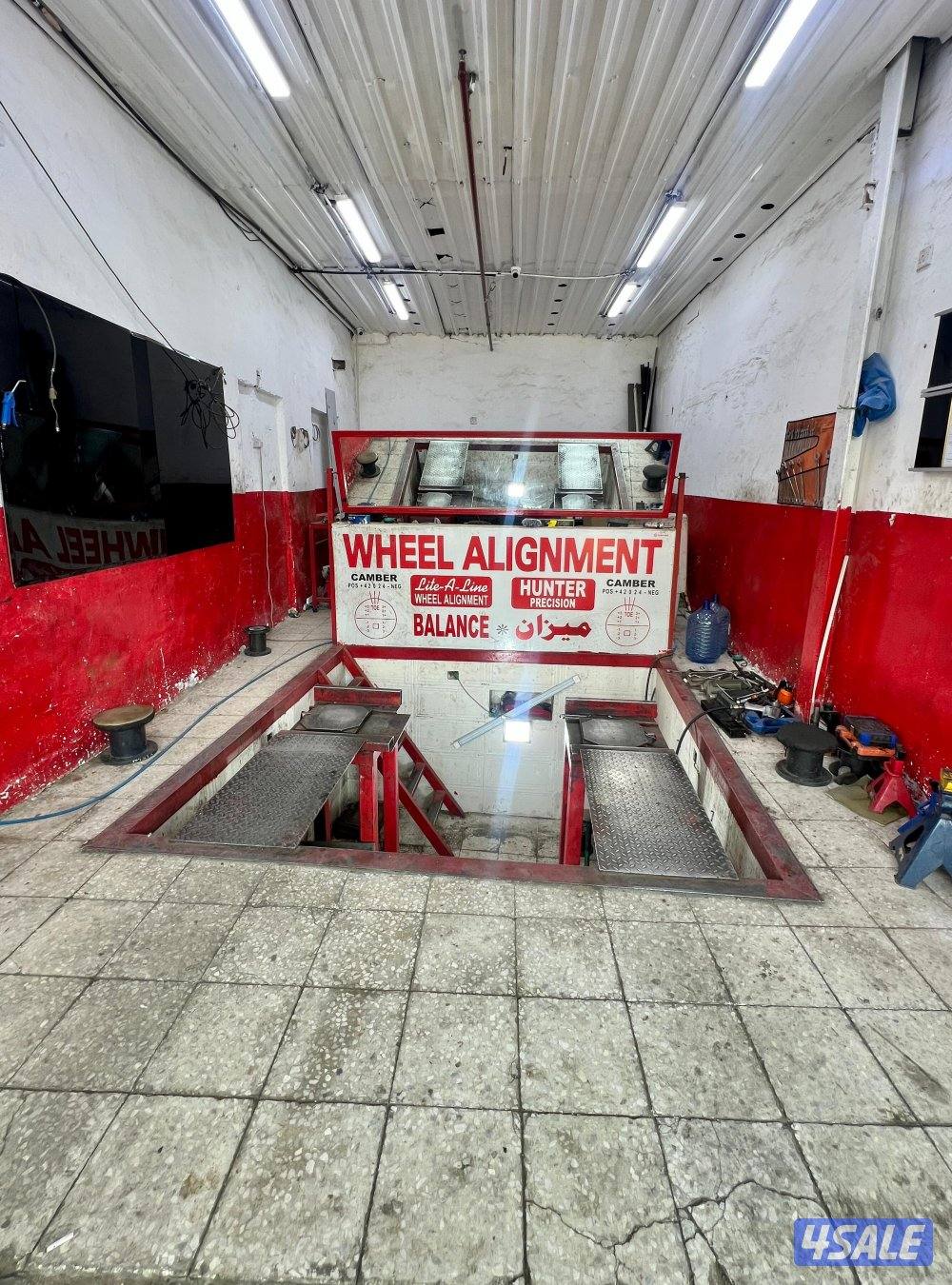 ورشة موازنة السيارات للإيجار والبيع / car balance work shop for sale0