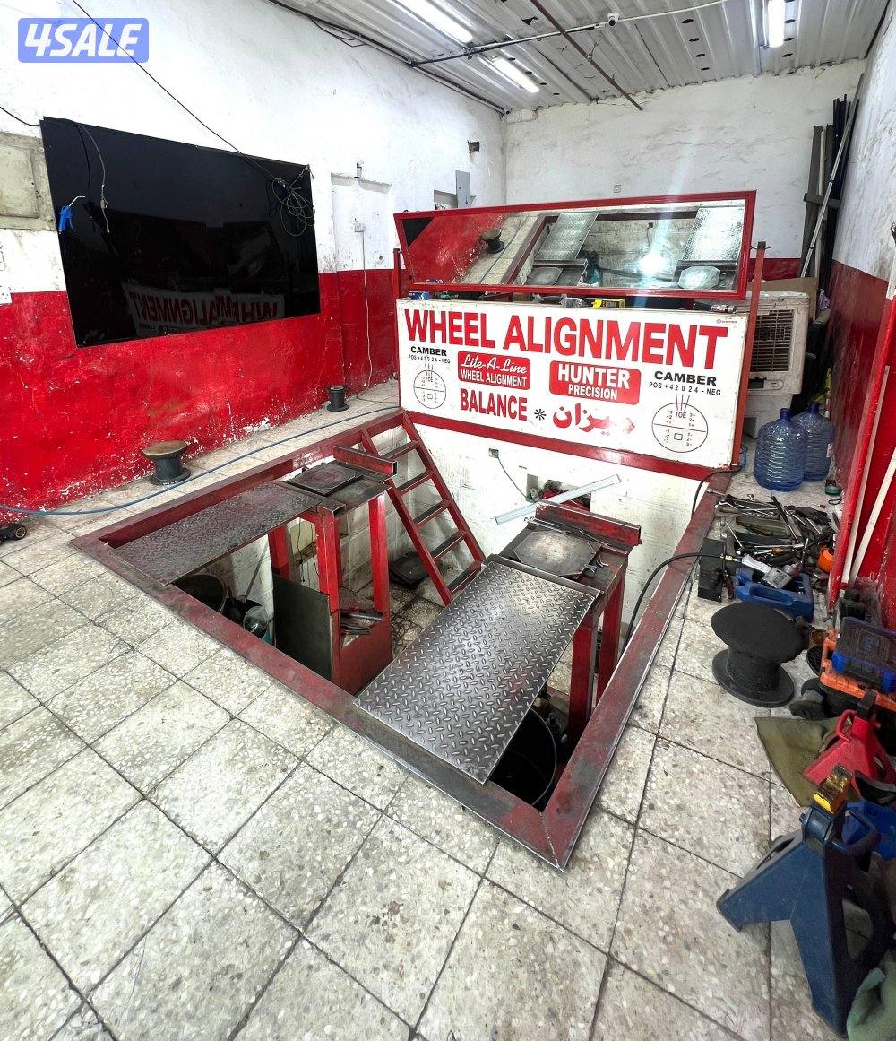 ورشة موازنة السيارات للإيجار والبيع / car balance work shop for sale1