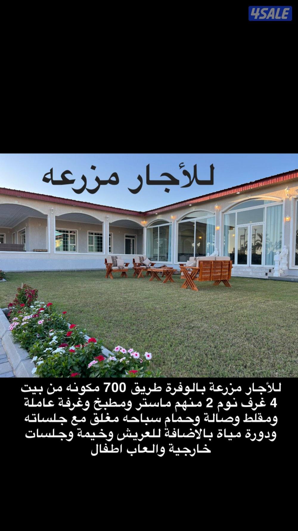 للايجار مزرعة الوفرة5
