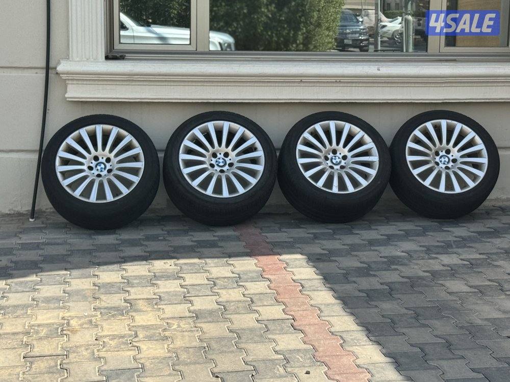 رنقات BMW عدد 4 مع توايرهم  حجم 19 نظاف .0