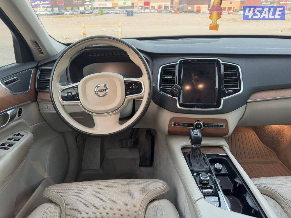 فولفو XC90 T6 موديل 2016 عداد 138 شرط الفحص جير مكينه شاصي  صبغ وكاله7