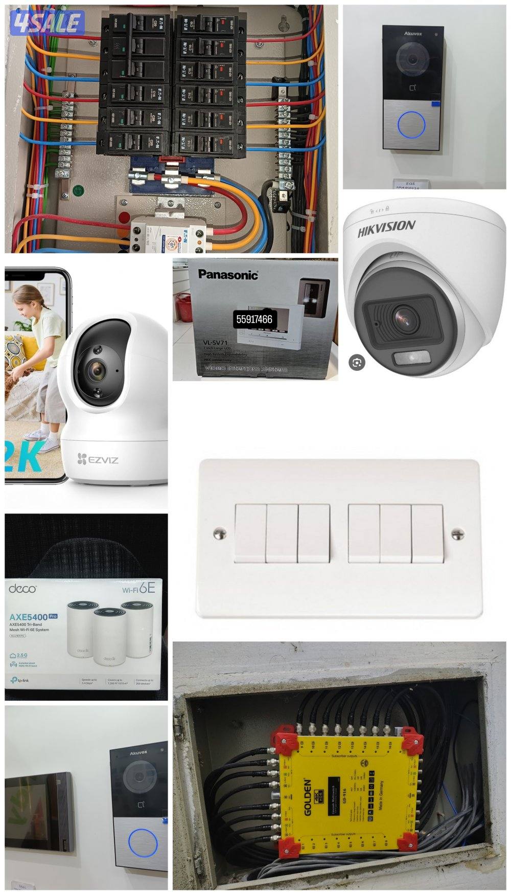 Electrician,,Cameras,, intercom,, satellite,, Teliphone, Sound system.1