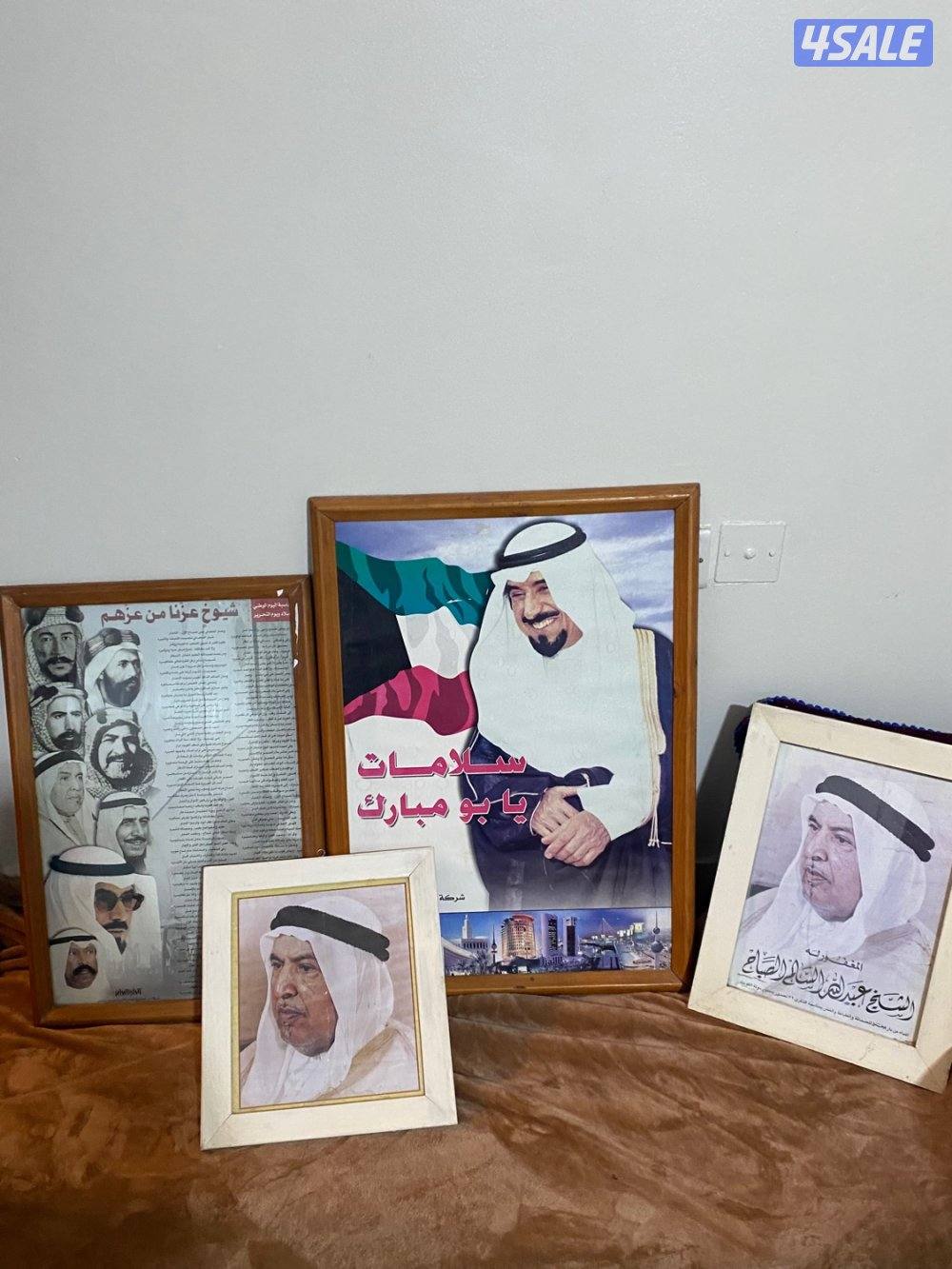 للبيع لوحات لشيوخ الكويت صناعة يدوية0