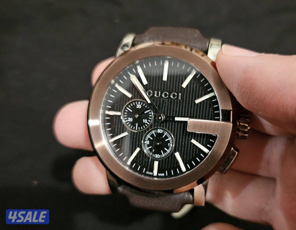 ساعة قوتشي فاخرة بعلبتها مخزنة2