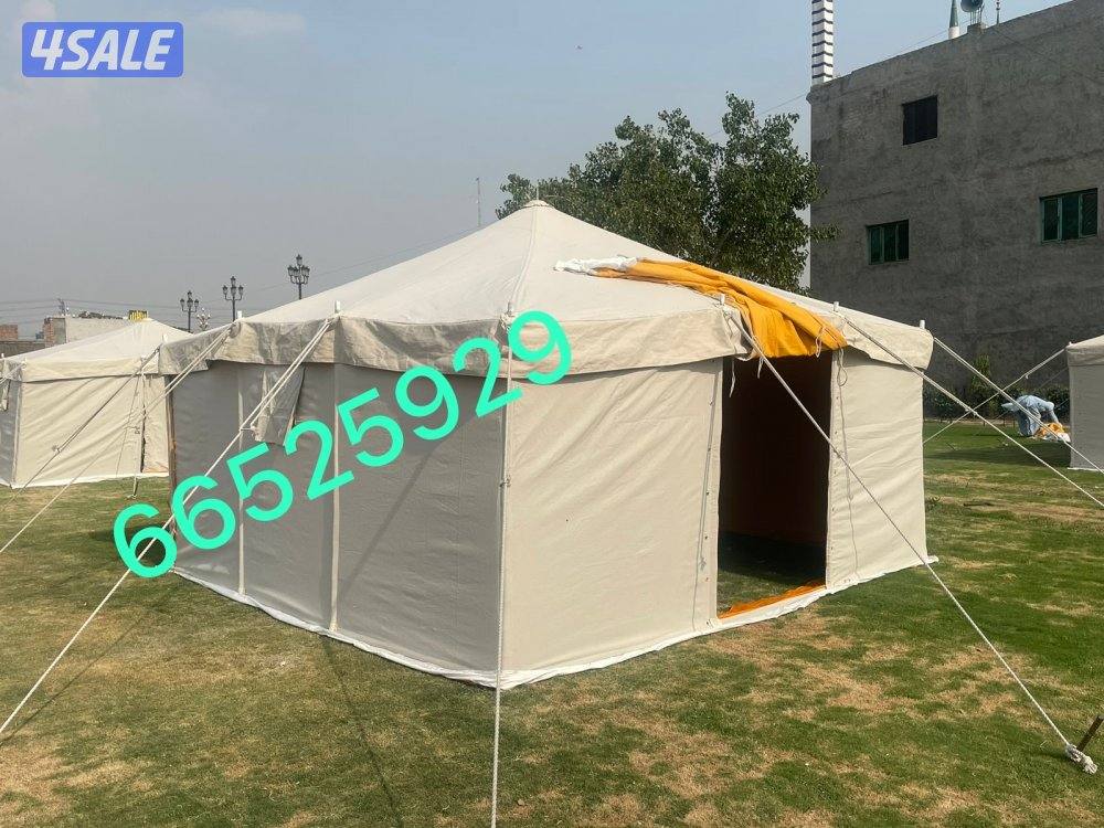 للبيع خيام جديد باكستاني ٣ طبقات درجه اول خام ٢٤ ملي0