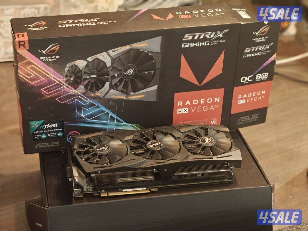 ASUS ROG Radeon RX Vega 56 للبيع كرت0