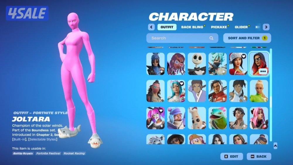 حساب فورت نايت 300 سكن سكنات عرق واكسات عرق ورقصات مشاهير اساسي6