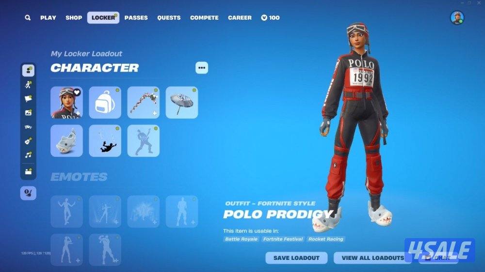 حساب فورت نايت 300 سكن سكنات عرق واكسات عرق ورقصات مشاهير اساسي13
