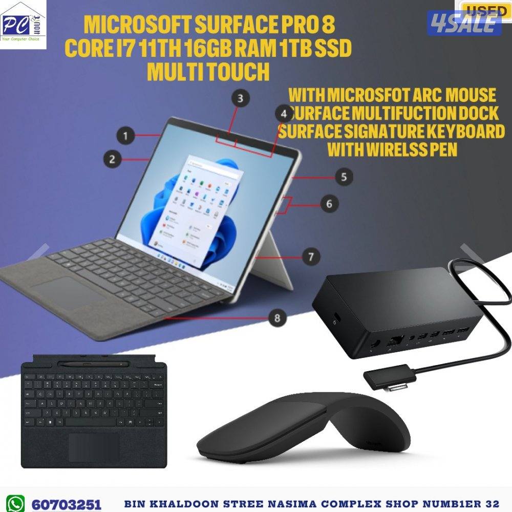 MICROSOFT SURFACE PRO 8 CORE I7 11TH/16/1TB0