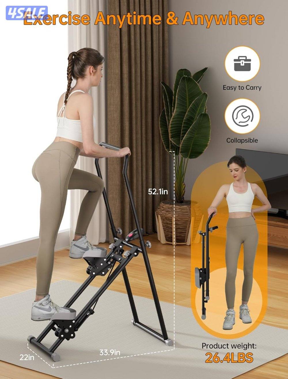 Stair Stepper for Home Exercise, Full Body Workout Vertical Climber2