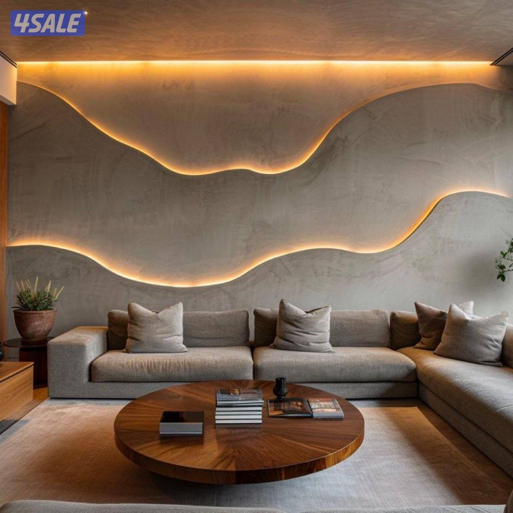 ابونور لعمل جميع الديكورات الخشبية وورق الجدران وبديل الحجر وبديل الرخ1