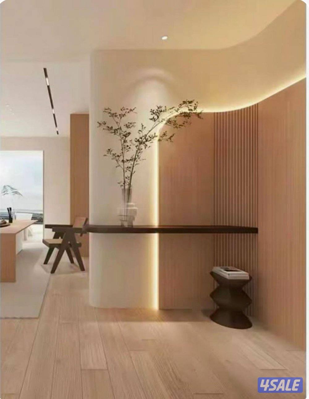 ابونور لعمل جميع الديكورات الخشبية وورق الجدران وبديل الحجر وبديل الرخ2