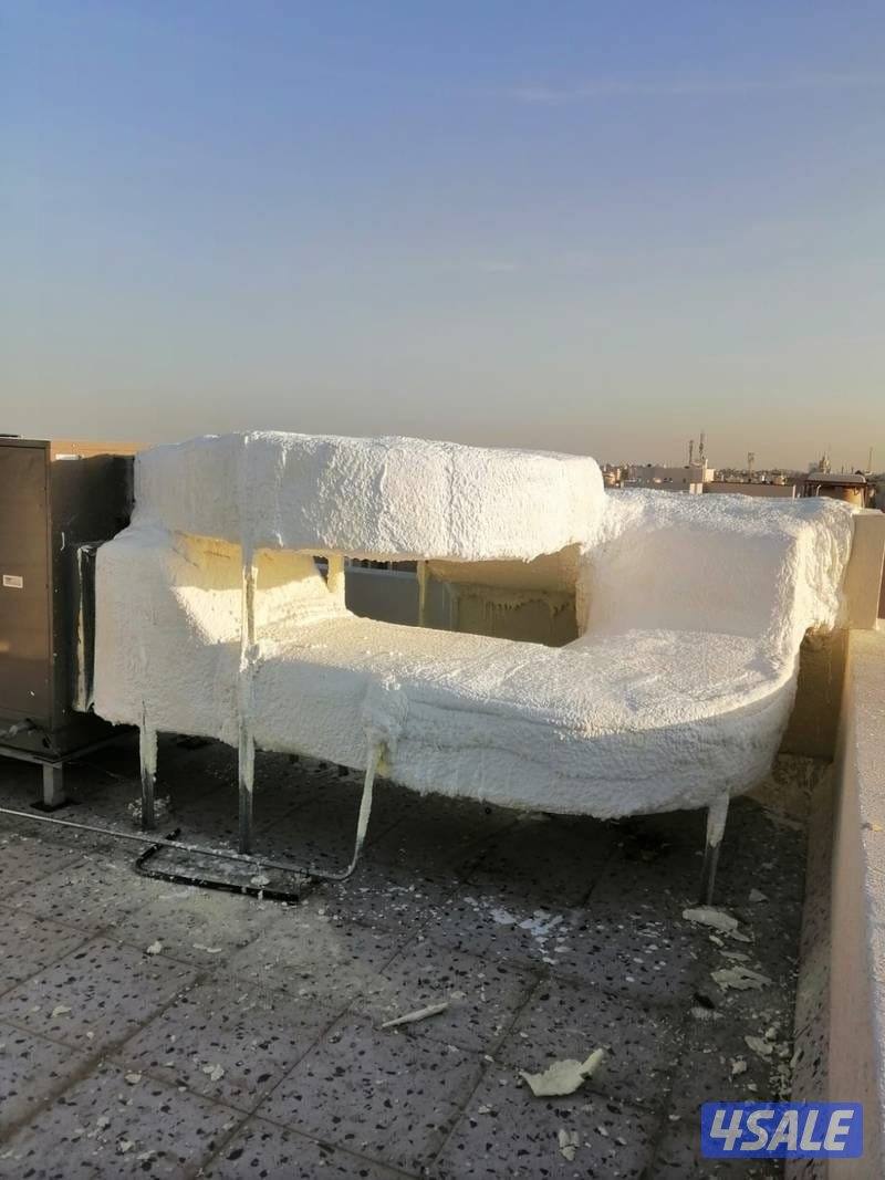 ابو ابراهيم عازل. عزل. اسطح حمامات. رش أمريكي. كيربي. جيتروف. عازل مائ5