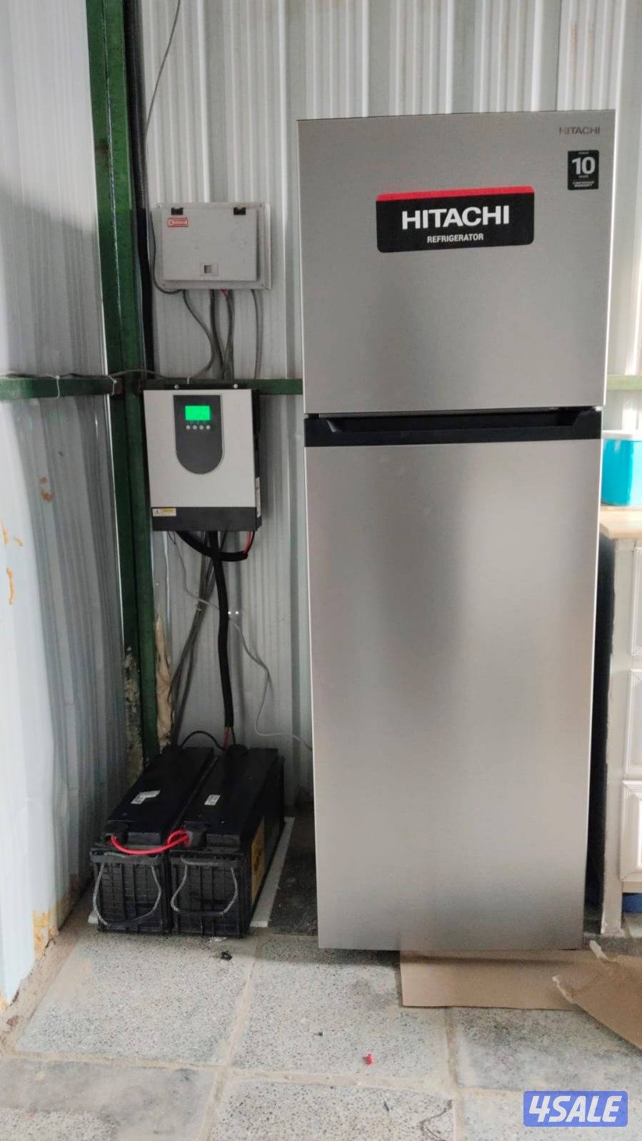 للبيع و تركيب ثلاجة هيتاشي مع طاقة شمسية1