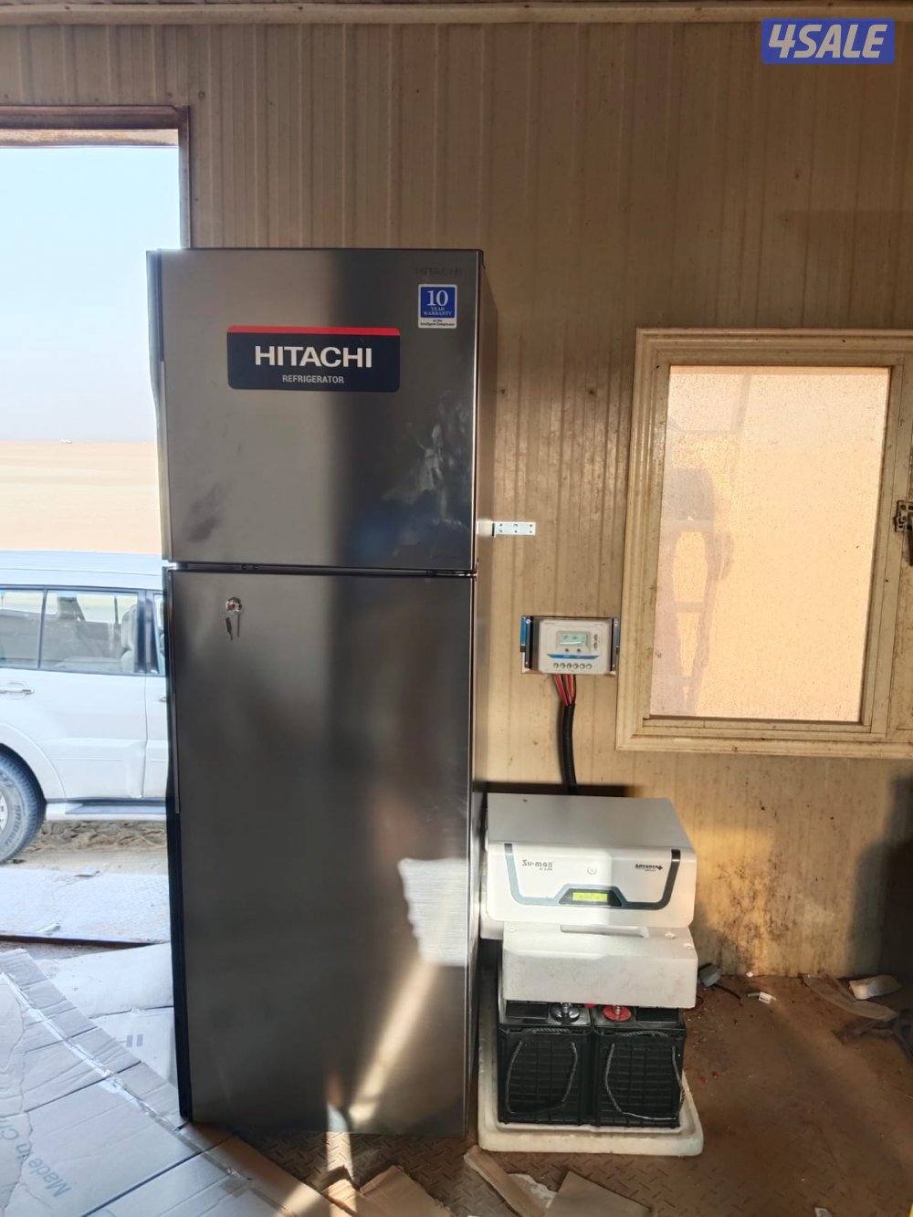 للبيع و تركيب ثلاجة هيتاشي مع طاقة شمسية0