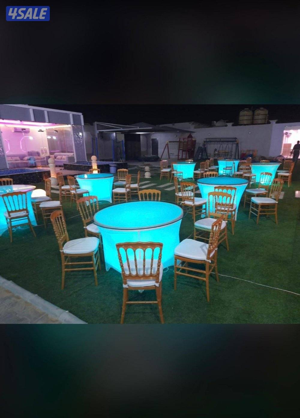 تأجير كراسي وطاولات وزينه منازل وجميع مستلزمات الافراح3