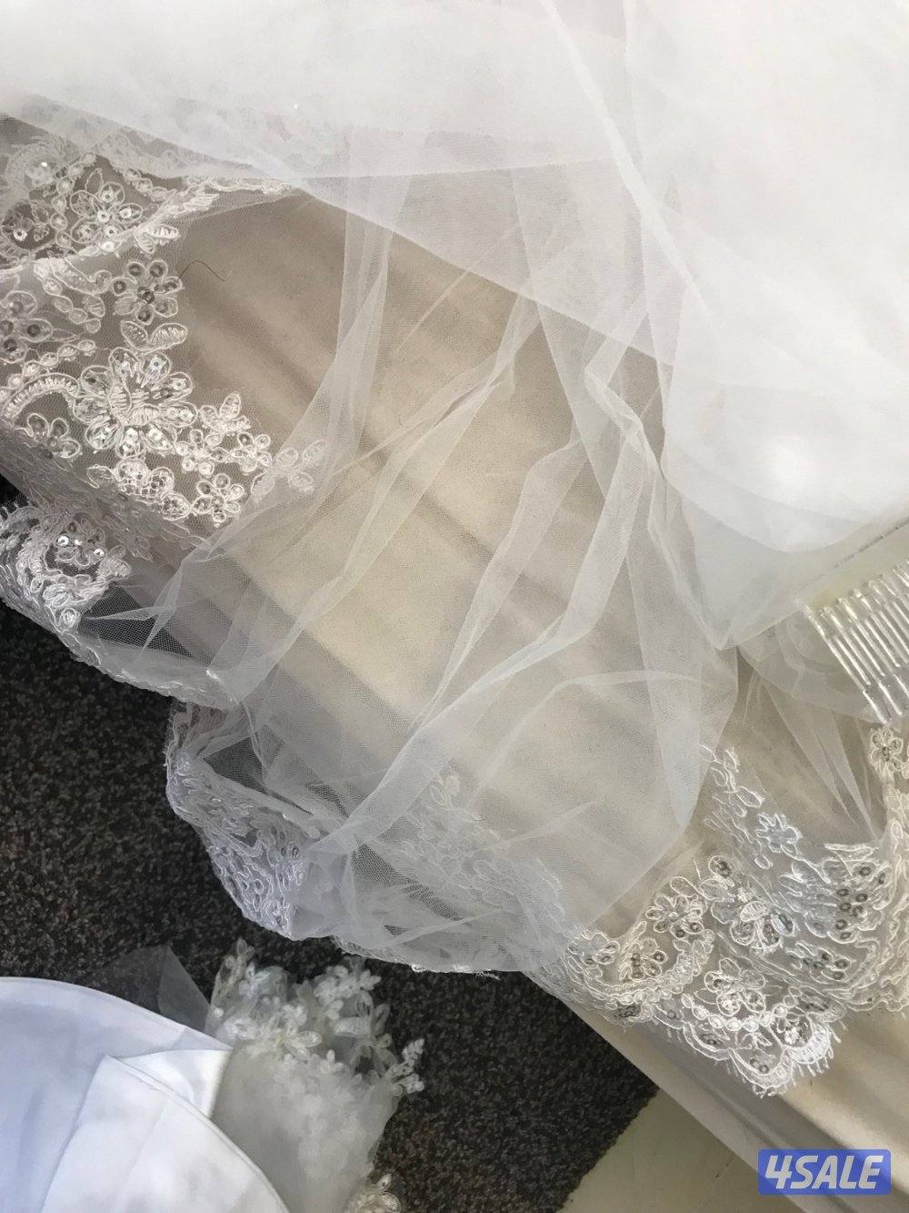 فستان عرس عصري غير مستخدم Wedding dress modern new not used3