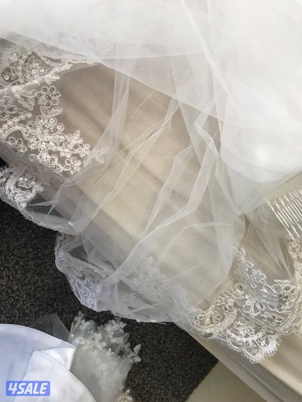 فستان عرس عصري غير مستخدم Wedding dress modern new not used2