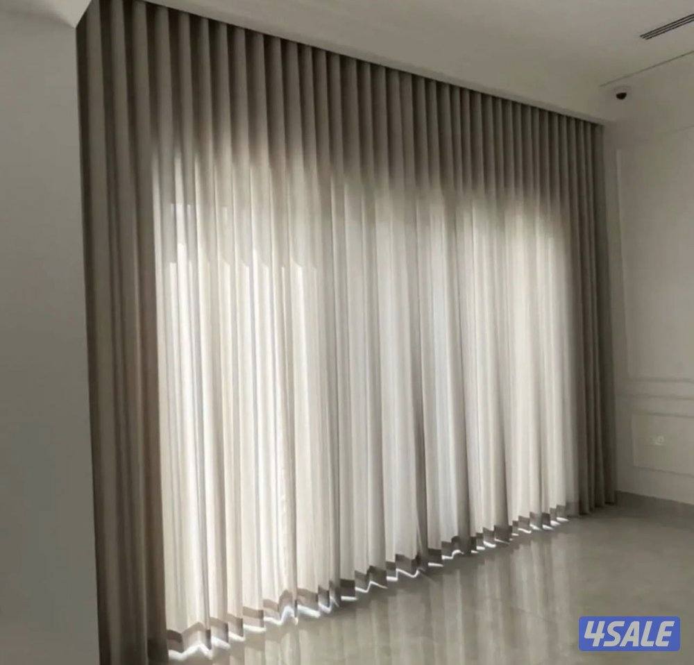 تنجيد ستائر روال شفون لنن كنب قنفات فك تركيب الستاير14