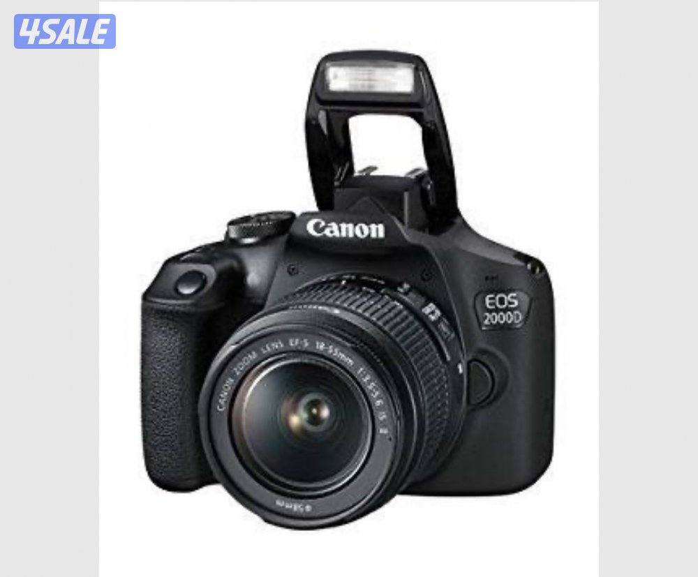 كاميرا canon EOS 2000D +عدسة 18-55 mm مع شنطة و ستاند2