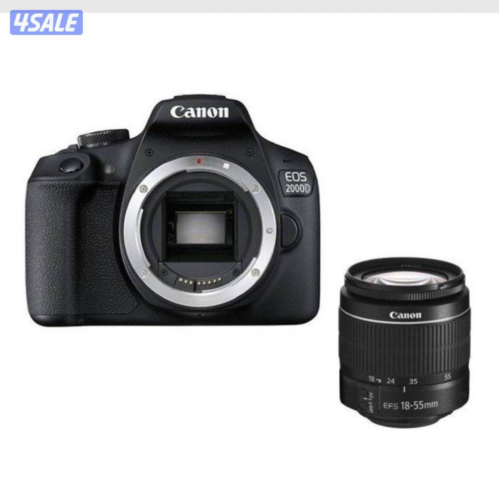 كاميرا canon EOS 2000D +عدسة 18-55 mm مع شنطة و ستاند10