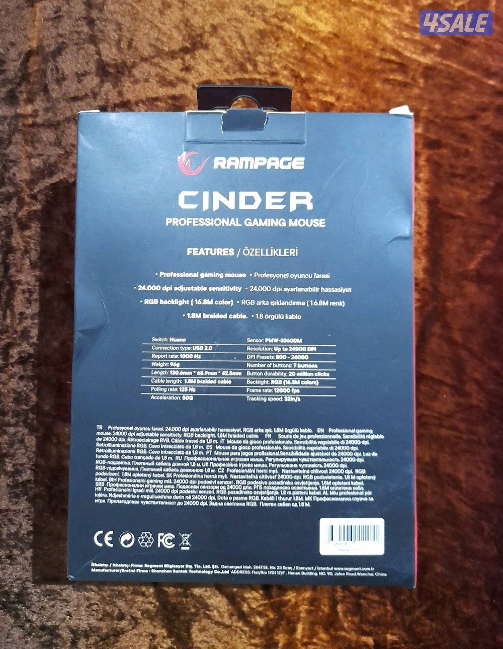 3 New rampage professional gaming mouse.5