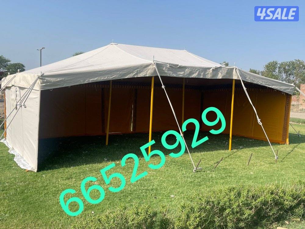 للبيع خيام جديد باكستاني ثلاث طبقات درجه اول خام ٢٤ ملي3