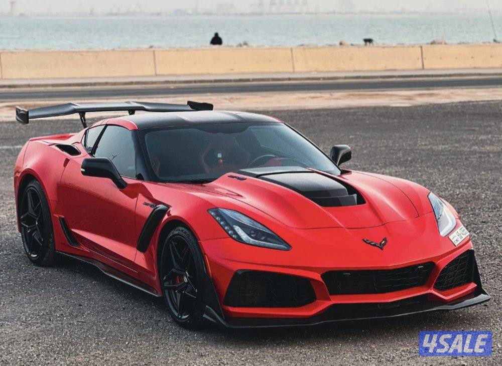 C7 ( ZR1 ) 2019 خليجيه نادره احمر ب احمر1