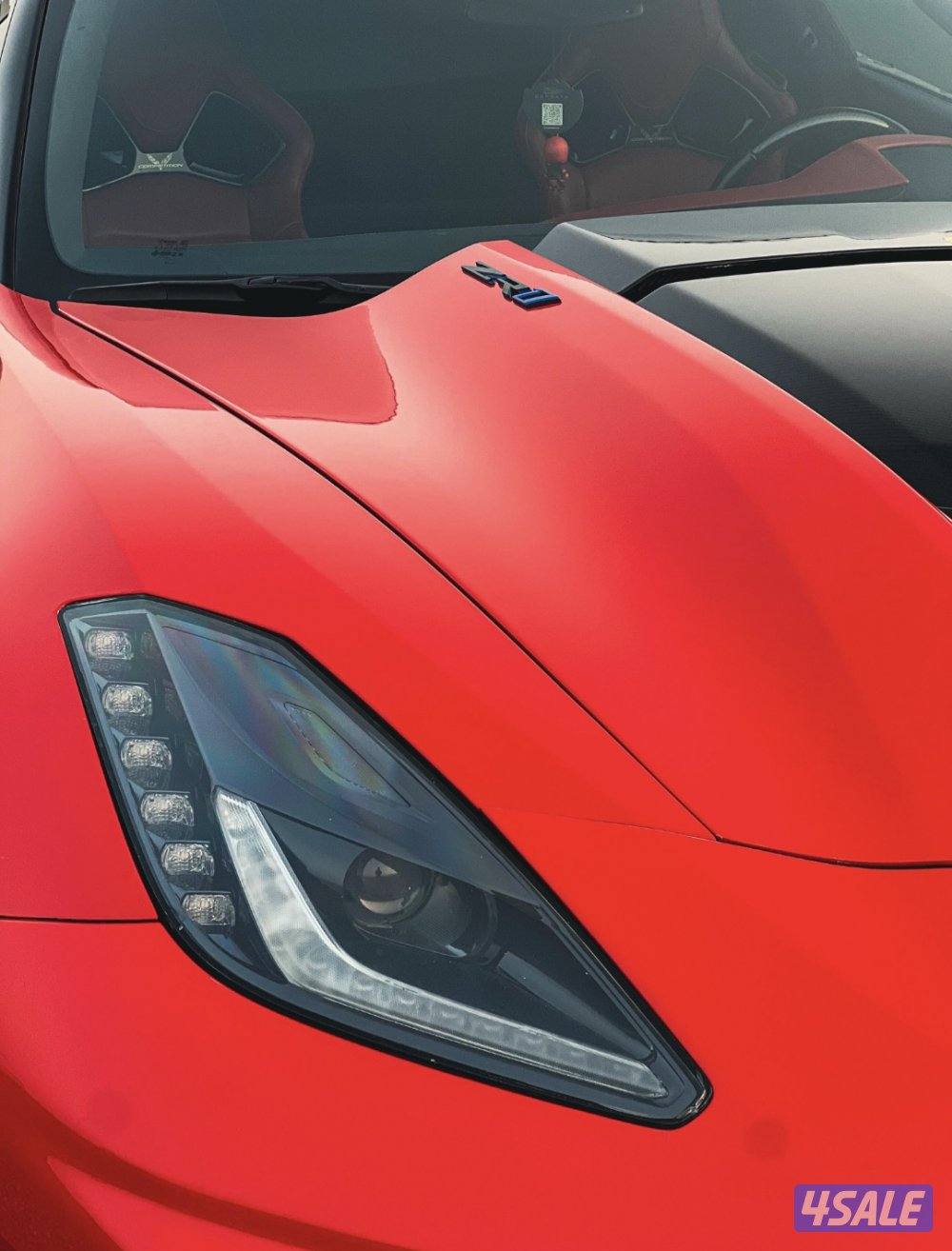 C7 ( ZR1 ) 2019 خليجيه نادره احمر ب احمر4