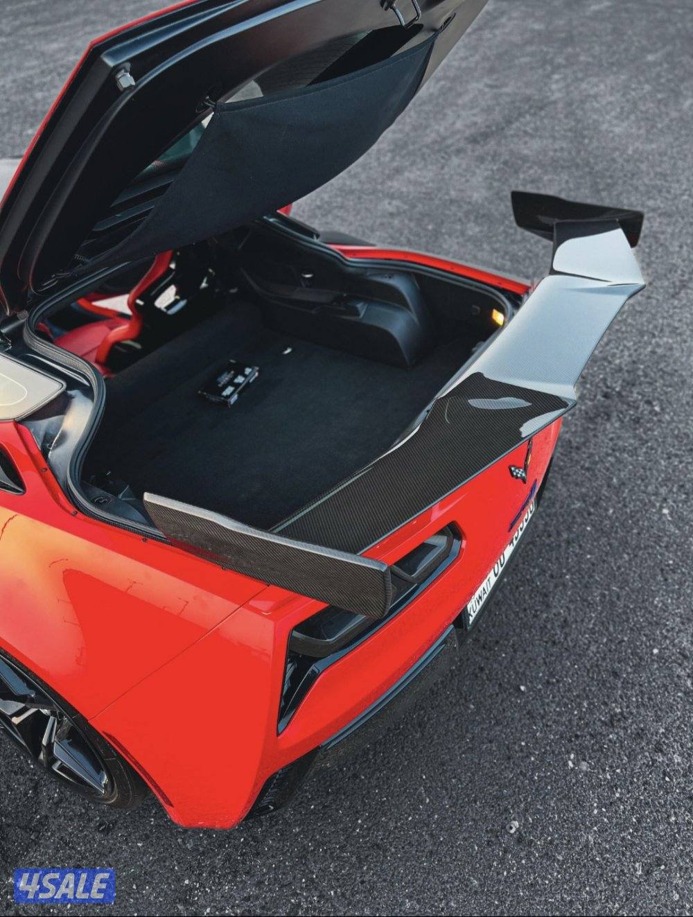 C7 ( ZR1 ) 2019 خليجيه نادره احمر ب احمر5