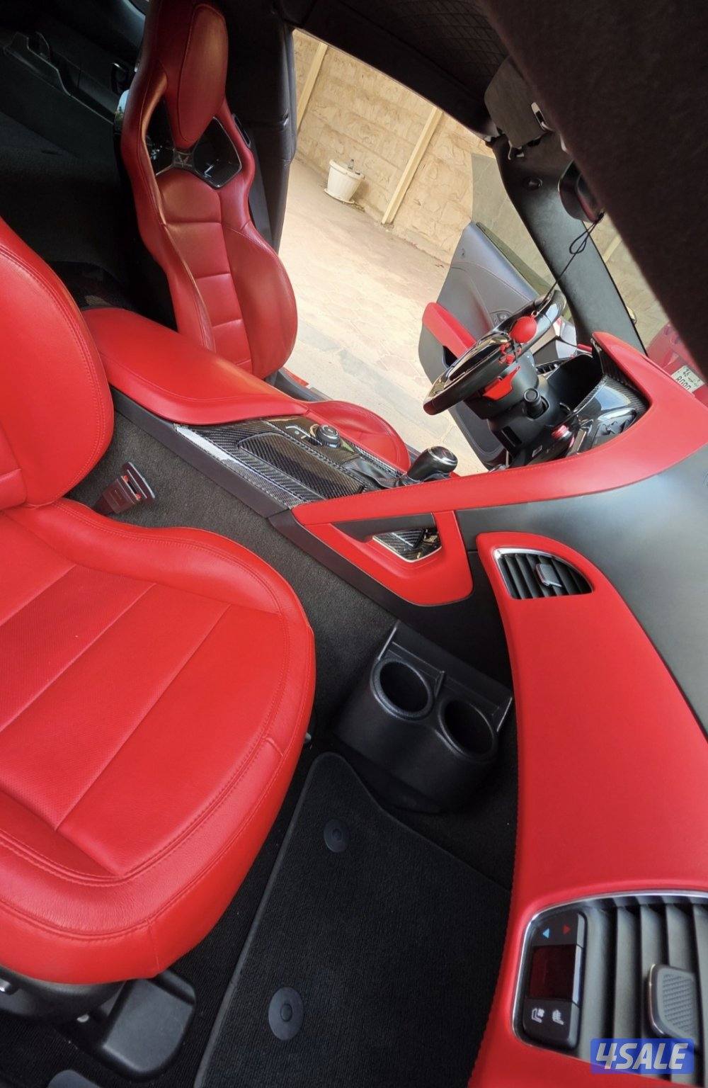 C7 ( ZR1 ) 2019 خليجيه نادره احمر ب احمر7