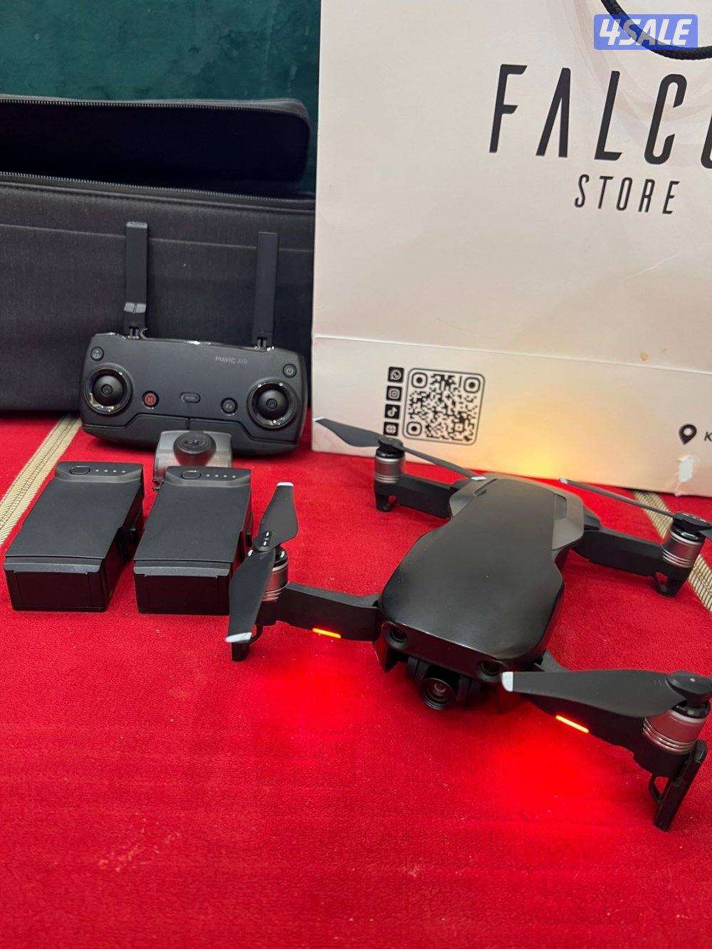 للبيع كاميرا درون موفيك اير مع اغراضها كاملة وجراب وبطاريات وبالكرتونه0