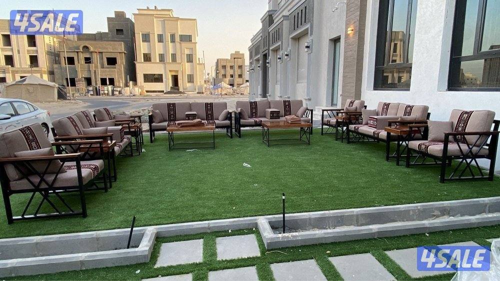 كراسي حديد ملكية + اطقم كراسي خشب سعودية 🇰🇼👑🇸🇦12