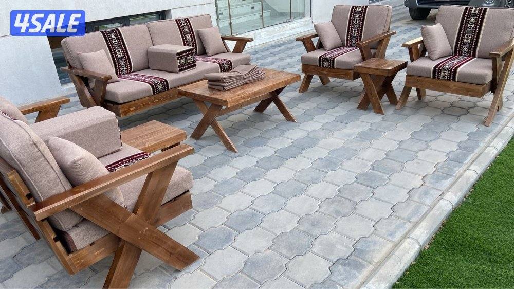 كراسي حديد ملكية + اطقم كراسي خشب سعودية 🇰🇼👑🇸🇦15