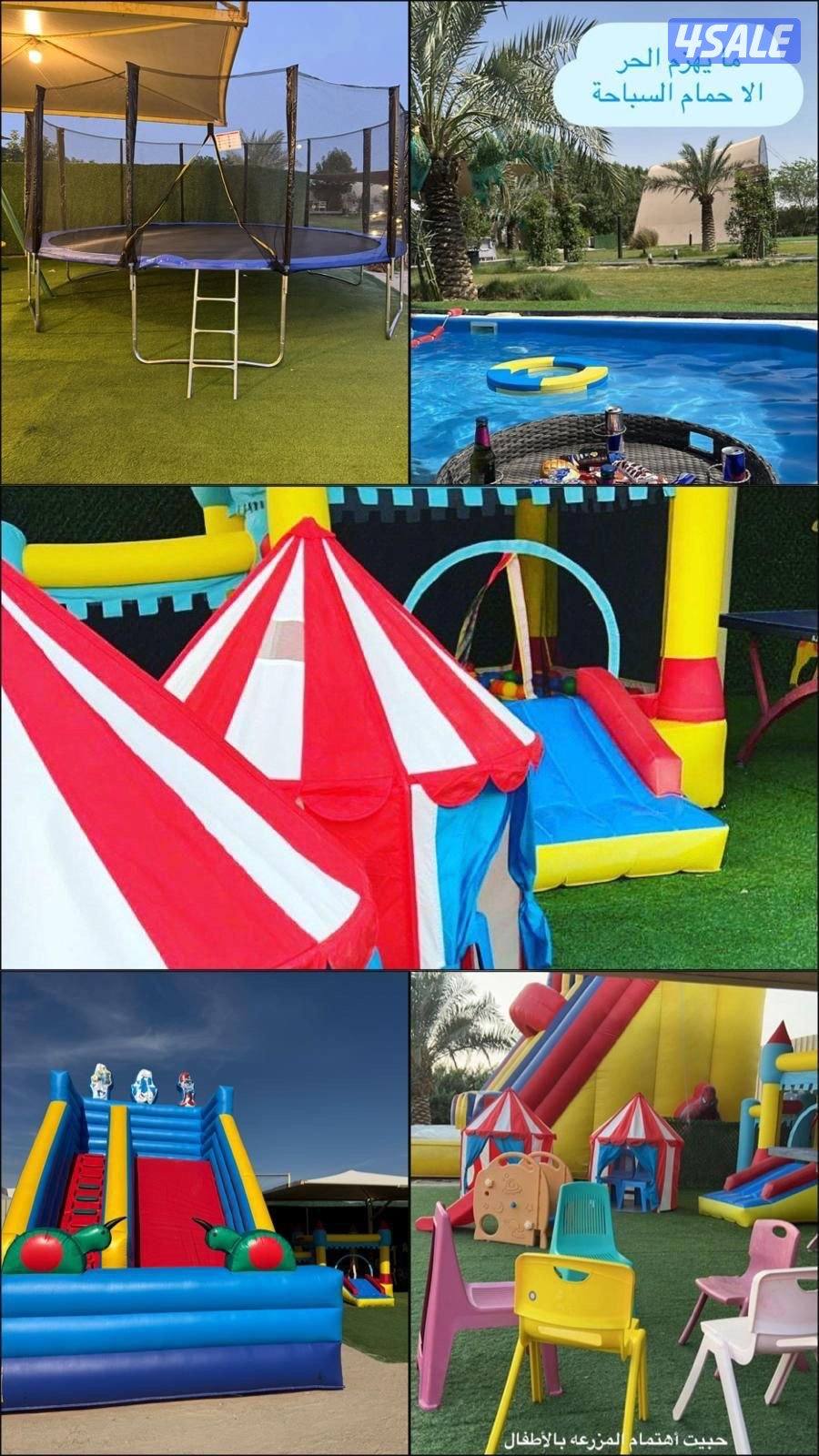 مزرعة الفهد للإيجار في مزارع الوفرة ( الكويت) 🇰🇼 ايجار يومي14