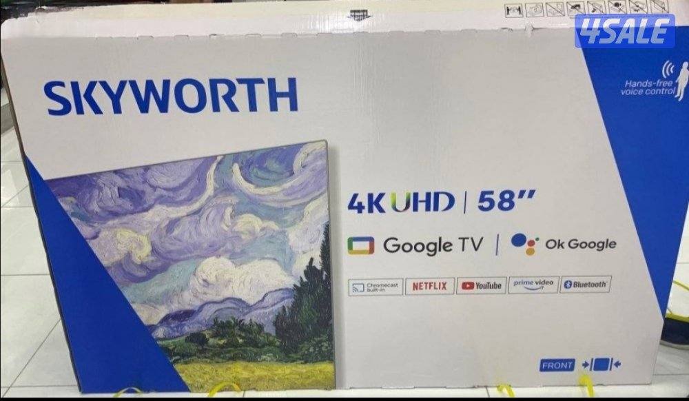 💯تلفزيونات جديدة وكفالة سنة👌توصيل24ساعة🚚سمارت4kنت فلكس يوتيوب12