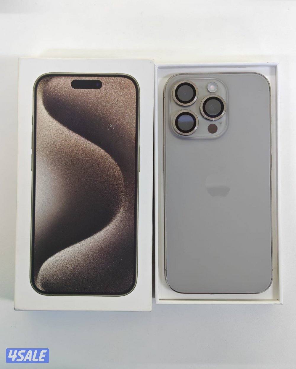 مسجل بدون ضريبة ايفون 15 برو تيتانيوم – iPhone 15 Pro Natural 128GB0