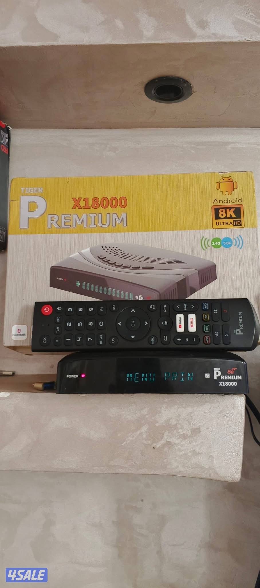 رسيفير بريميم 4K يفتح كل القنوات التلفزيونية المشفرة والمجانية 💪1