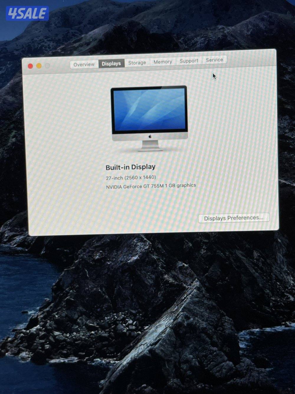 جهاز اي ماك بحاله ممتازه للبيع product : i mac 2013 27”2