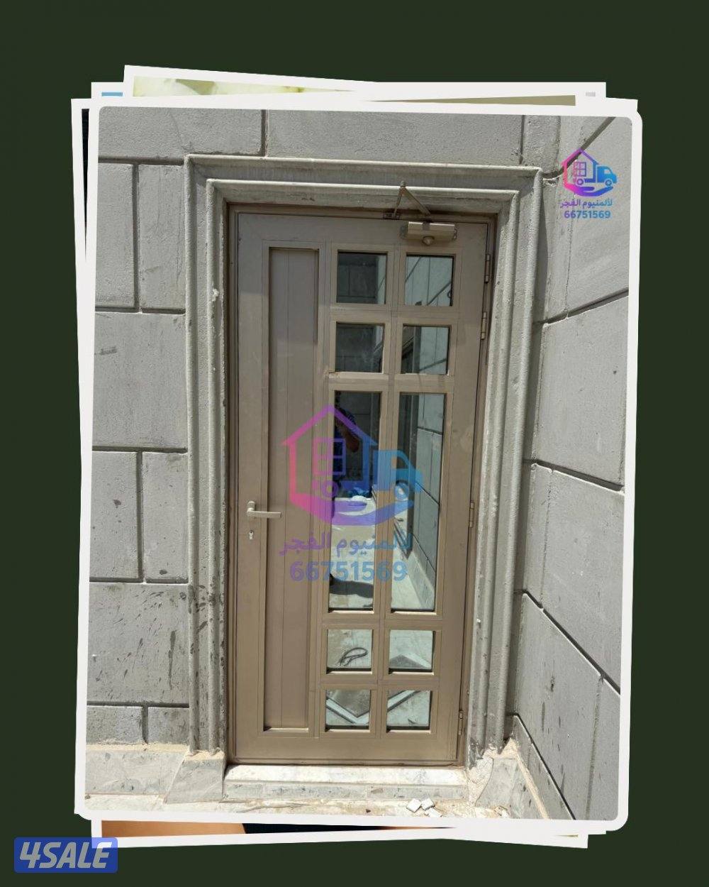 كل باب من الألومنيوم عالي الجودة ومقبض الباب والقفل وكل شيء من إيطاليا6