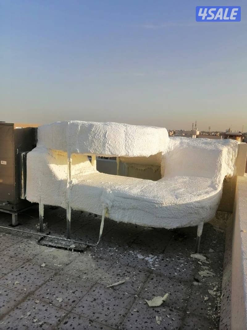 ابو ابراهيم عازل. عزل. اسطح حمامات. رش أمريكي. كيربي. جيتروف. عازل مائ11