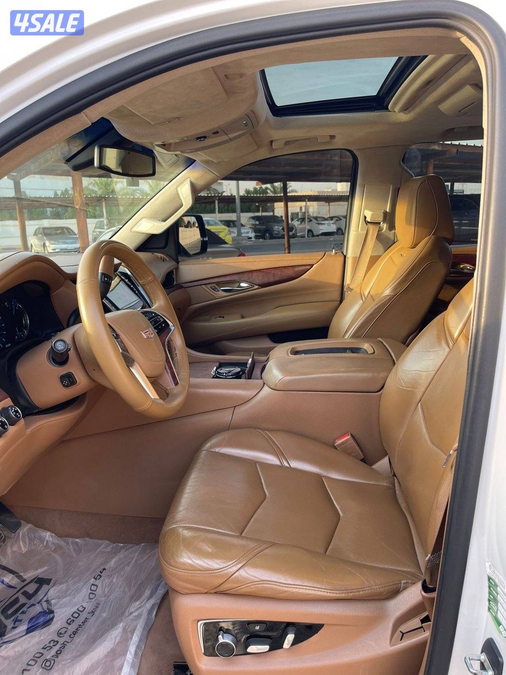 كاديلاك اسكاليد فحص جير مكينه شاصي كامل المواصفات صبغ الوكاله عدا 3قطع4