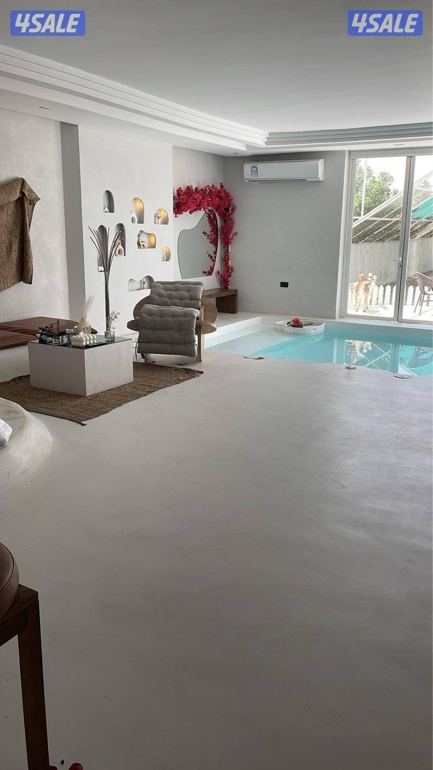 استراحة بمسبح داخلي فخمة12