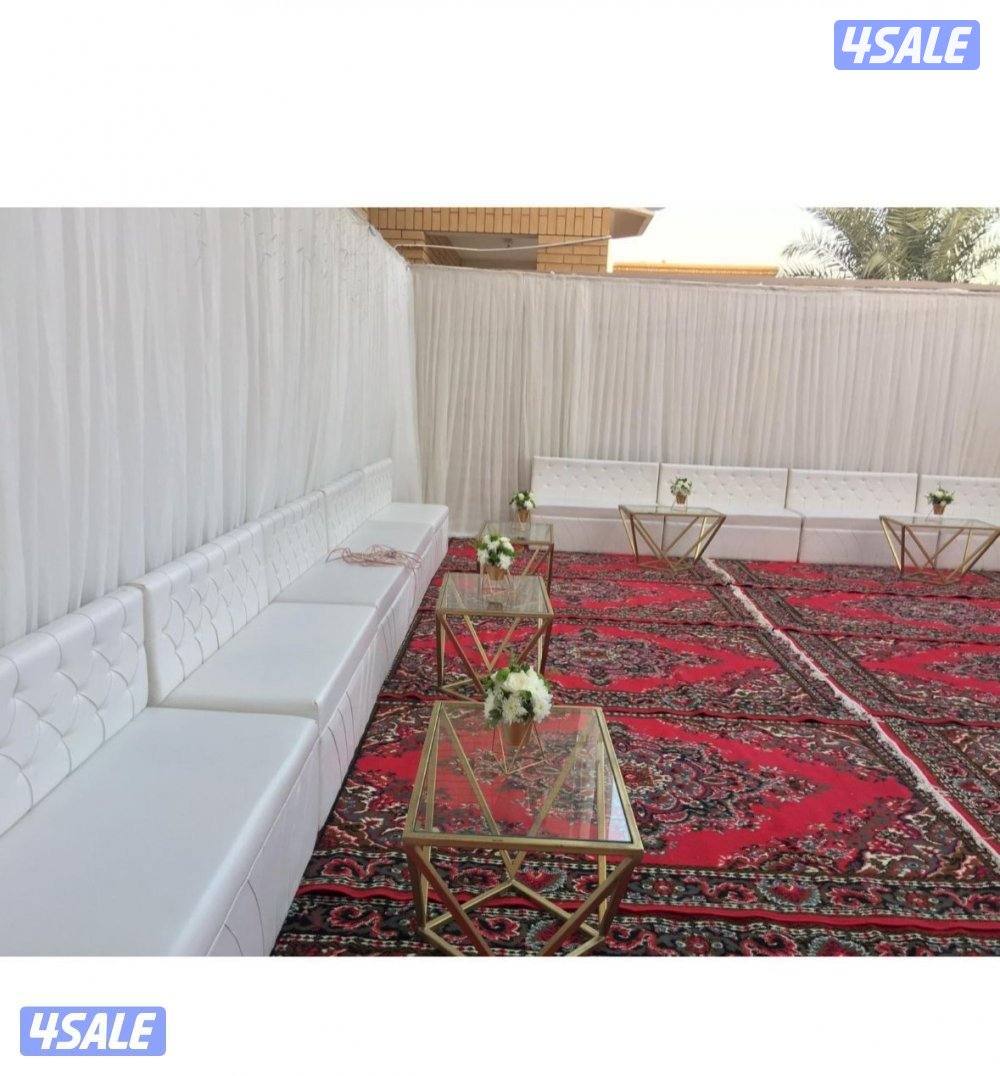 تأجير  قنفات ،🇦🇪  وطاولات وجميع🇦🇪 مستلزمات الأفراح خدمه ضيافه4